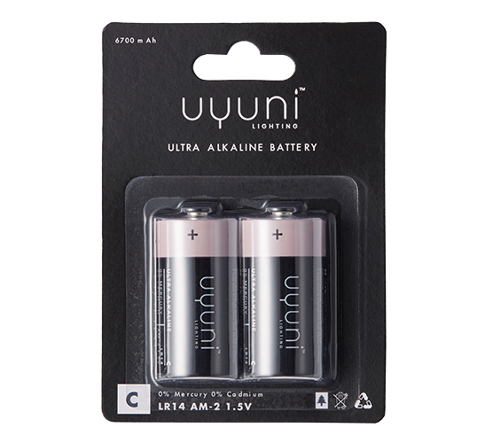 Batterier C 1,5V 6700mAh 2-pk fra Uyuni