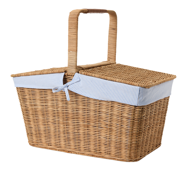 <p>Rattan piknikkurv med innerfor&nbsp;46x26x38&nbsp;cm brun Lexington</p>
