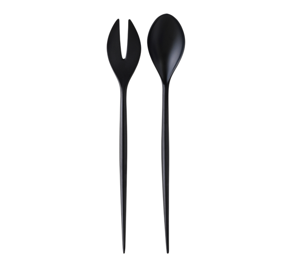 Krenit salatbestikk sort fra Normann Copenhagen
