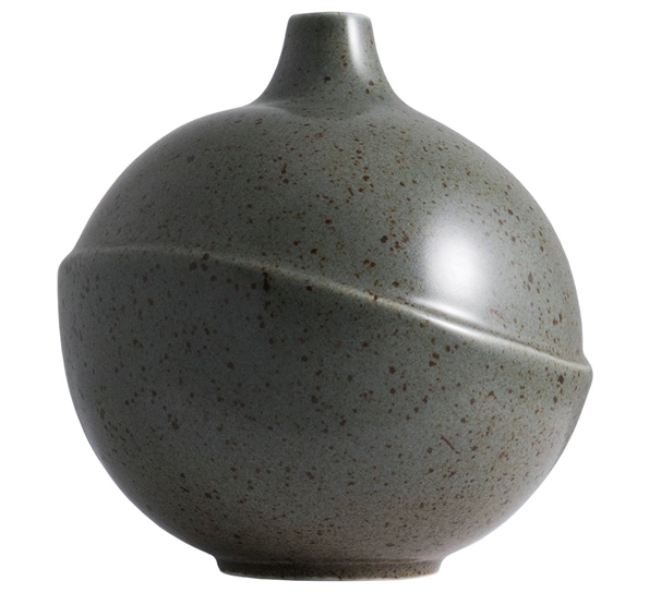 Bubble vase grey spotted