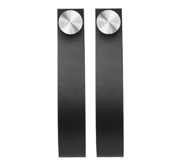 Stropp stål sort 2pk fra By Lassen