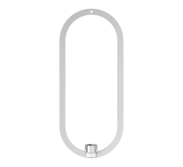 Oval lysestake stål fra Cooee Design