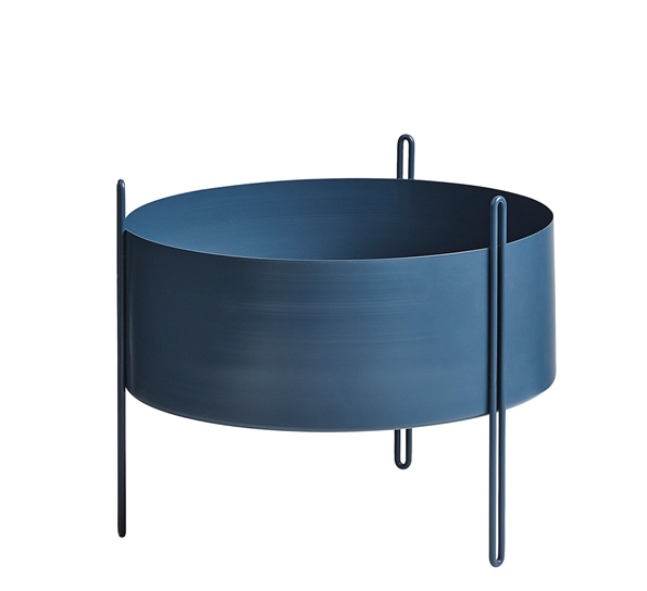 Pidestall plantekasse medium blå
