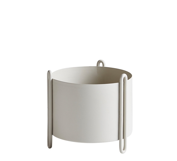 Pidestall plantekasse liten grå