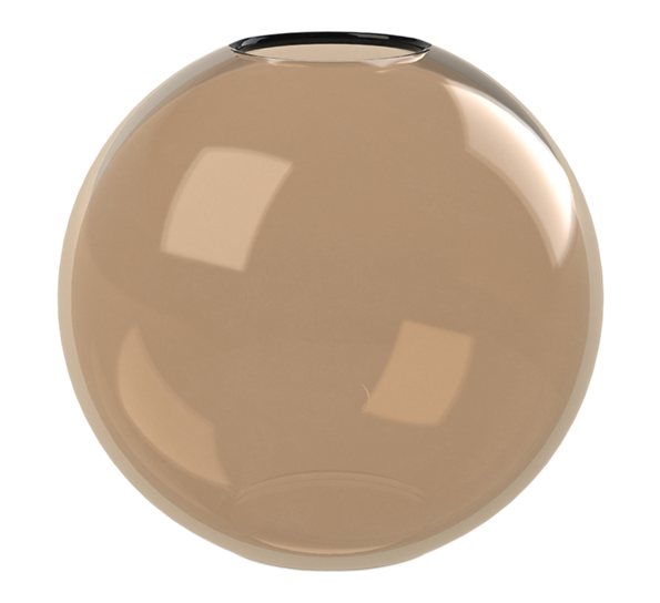 Ball vase glass 25 cm brun fra Cooee Design