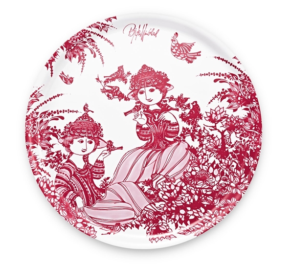 Papagena brett rødt fra Bjørn Wiinblad