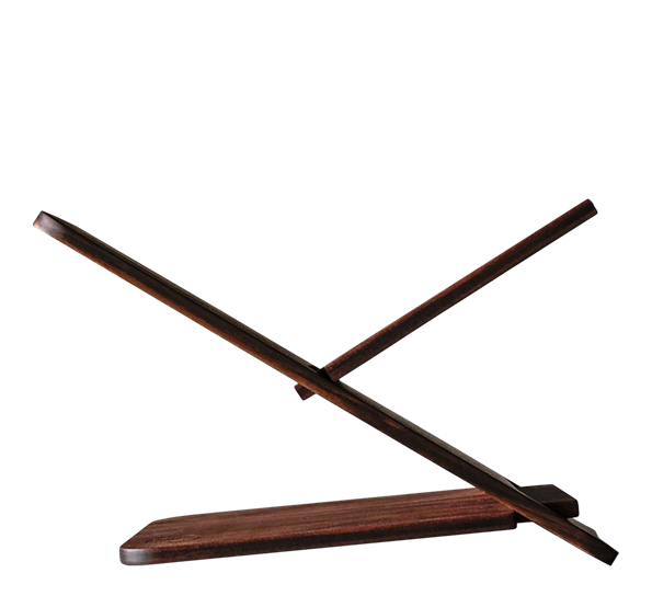 NM Bokstøtte valnøtt fra New Mags