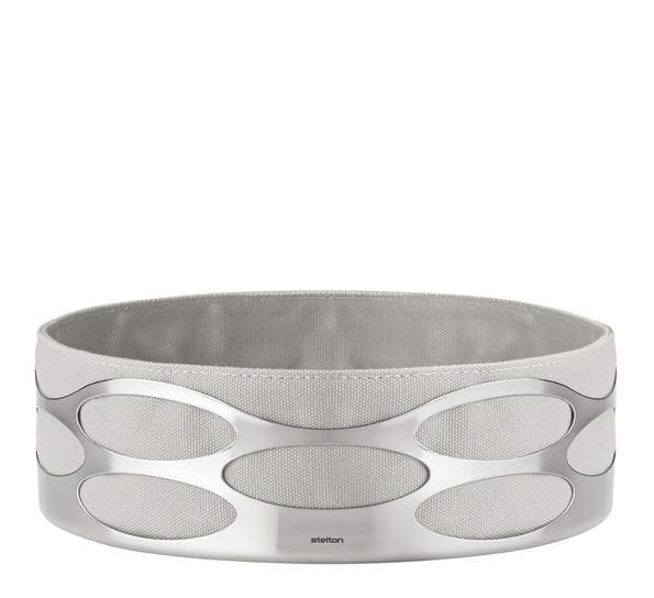 Embrace brødkurv ø23 cm chalk fra Stelton