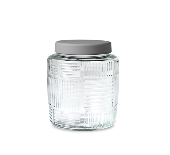 Nanna Ditzel oppbevaringsglass grått 2 liter fra Rosendahl