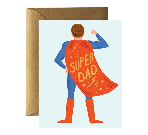 Kort Super Dad fra Rifle Paper Co.
