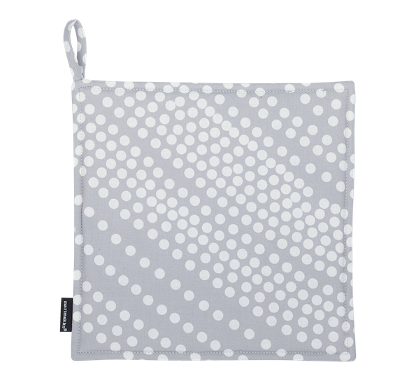 Fokus grytelapper grå hvit fra Marimekko