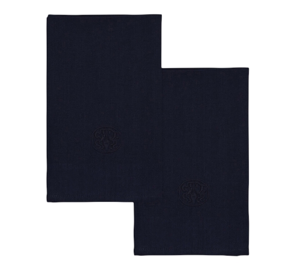 Plain Deep Blue Linservietter 2-Pk fra Georg Jensen Damask