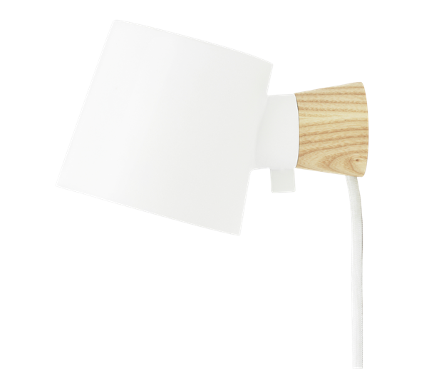 Rise vegglampe hvit fra Normann Copenhagen