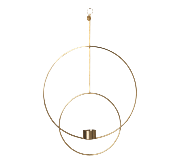 Hanging tealight deco rund messing fra Ferm Living