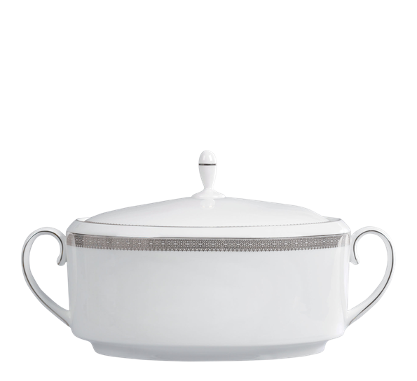 Lace Platinum Suppeterrin fra Wedgwood
