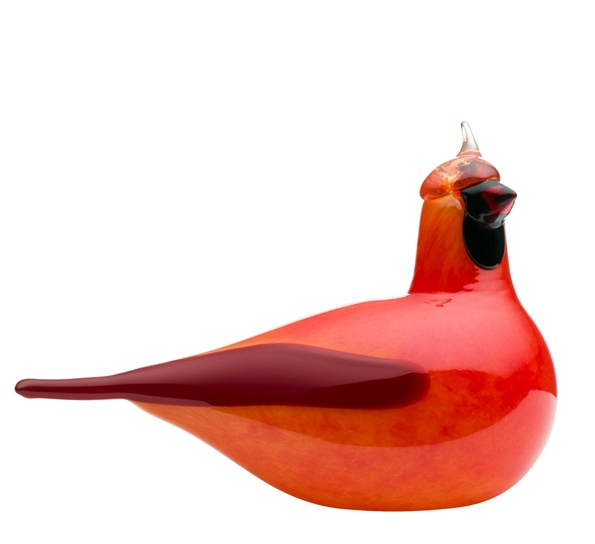 Birds By Toikka Rød Kardinal 130X200mm fra Iittala