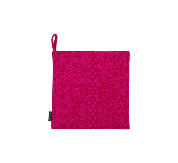 Kulkunen grytelapp rosa rød fra Marimekko