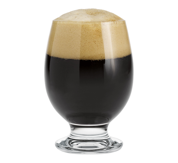 Humle Stout ølglass fra Holmegaard