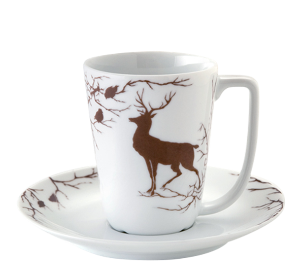 Alveskog kaffekopp med skål 20 cl fra Wik & Walsøe