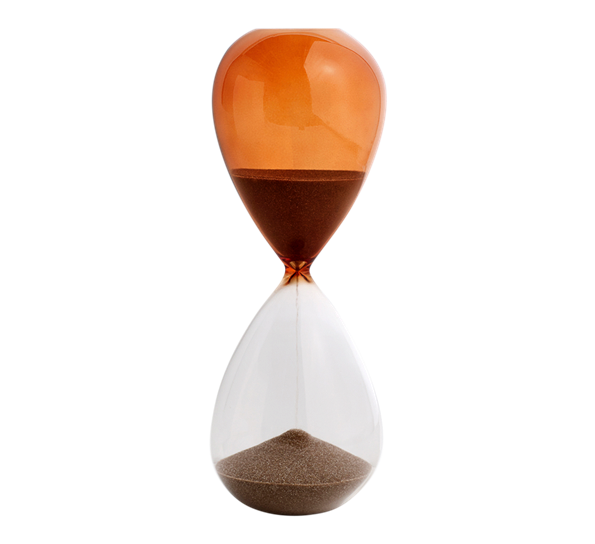 Time L timeglass 30 minutt brent oransje fra HAY