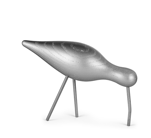 Shorebird stor silver limited edition fra Normann Copenhagen