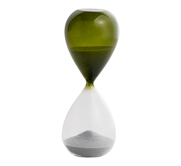 Time M timeglass 15 minutt gressgrønn fra HAY