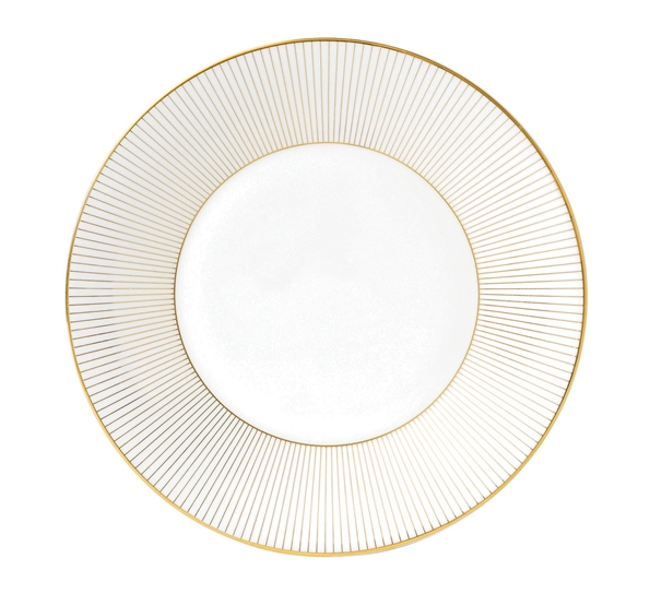 JC Gold tallerken 23cm Pinstripe fra Wedgwood