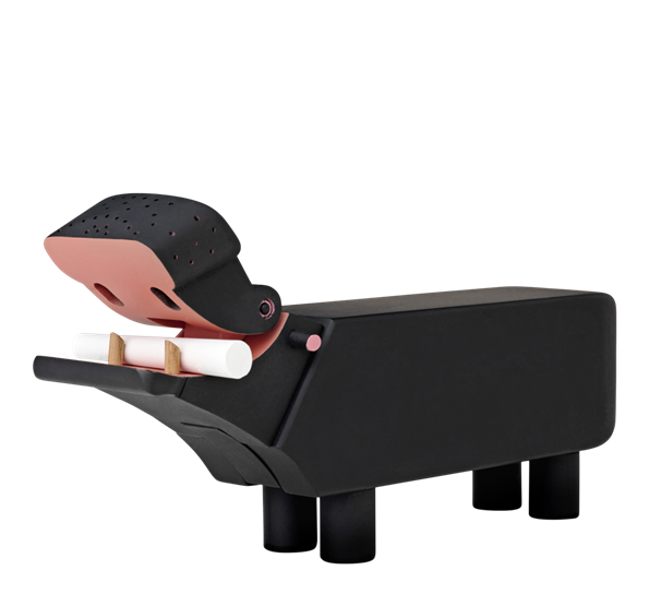 Flodhest sort fra Kay Bojesen