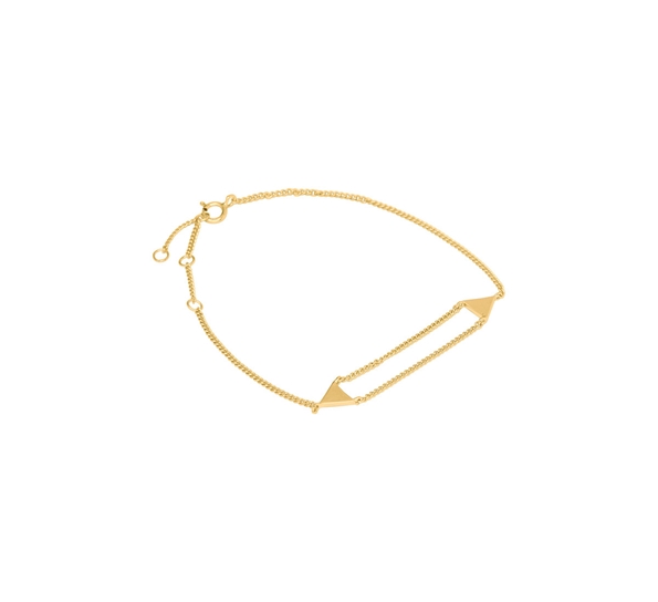 Triangle 0203 armbånd forgylt