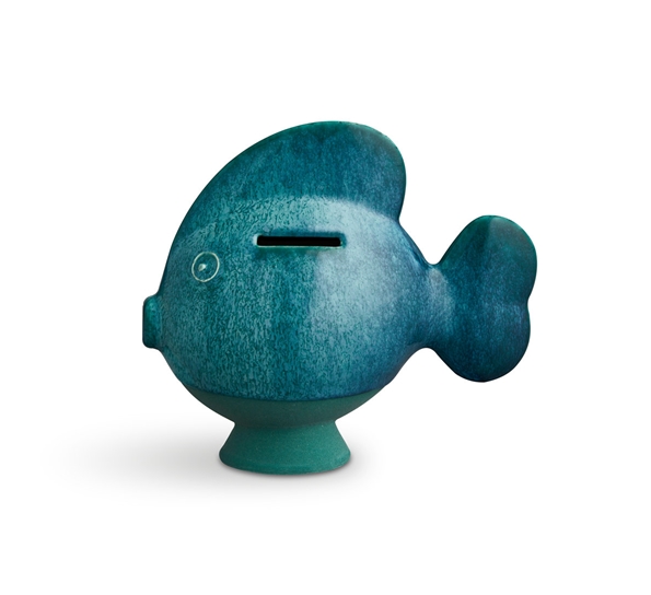 Sparedyr sparebøsse mørkegrønn 15 cm fra Kähler