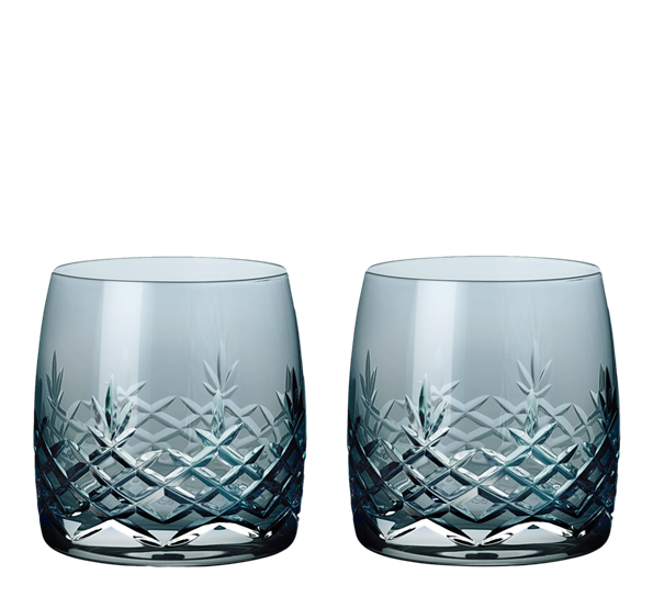 Crispy Sapphire Aqua vannglass 2-pk fra Frederik Bagger