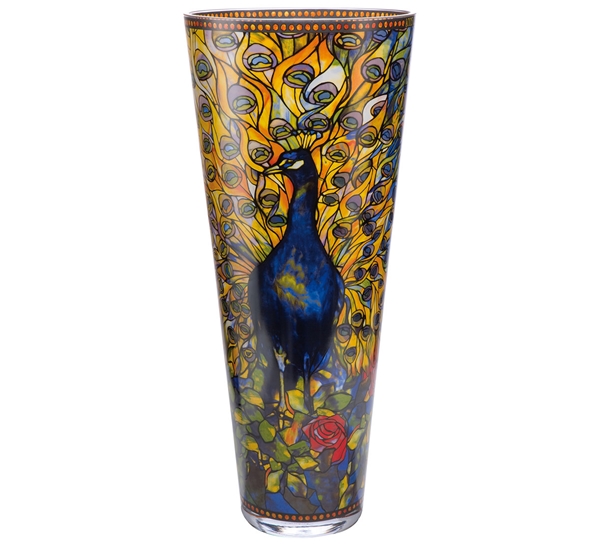 Peacock vase 60 cm