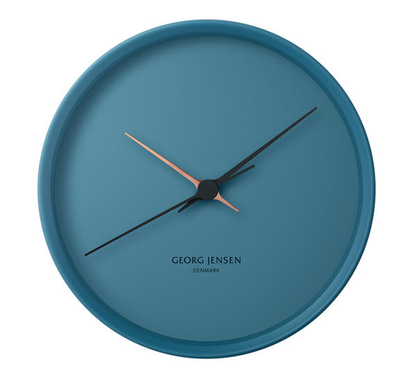 HK veggklokke ATWTP blå fra Georg Jensen
