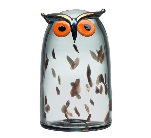 Glassfugl Langøret ugle fra Iittala