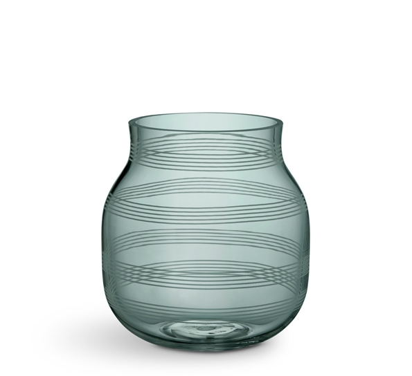 Omaggio vase glass mosegrønn 17 cm fra Kähler