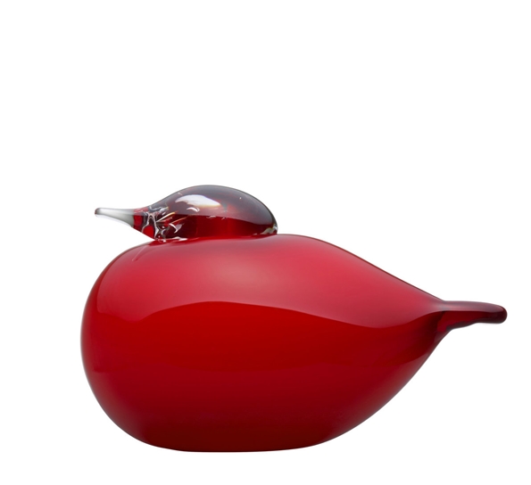 Glassfugl Puffball tranebær fra Iittala