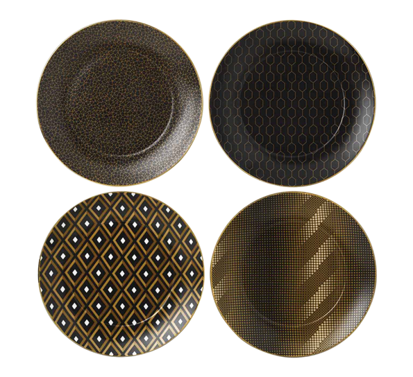 Gio Gold accent asjett 20 cm 4pk fra Wedgwood