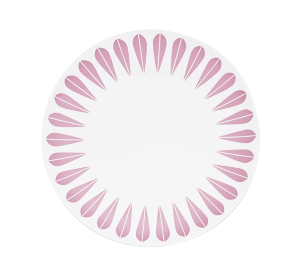 Lotus tallerken flat 28 cm rosa fra Lucie Kaas
