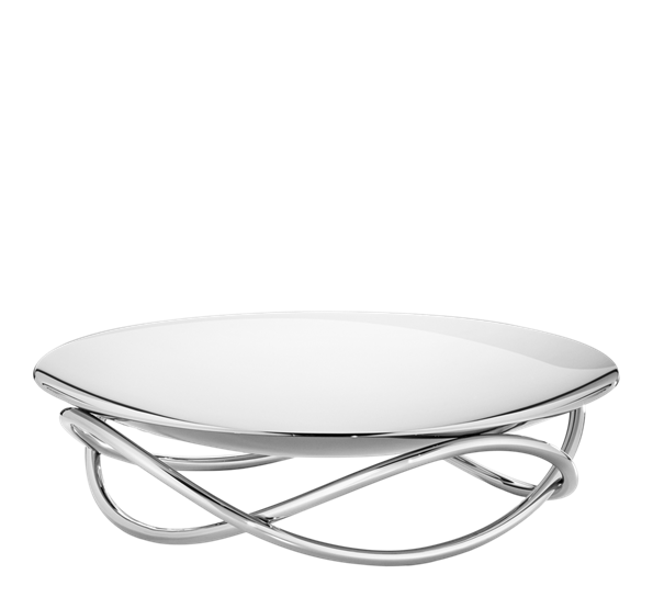 Glow skål stor stål fra Georg Jensen