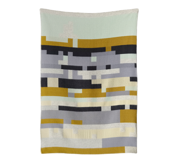 Bergstaden pledd oliven mint fra Røros Tweed