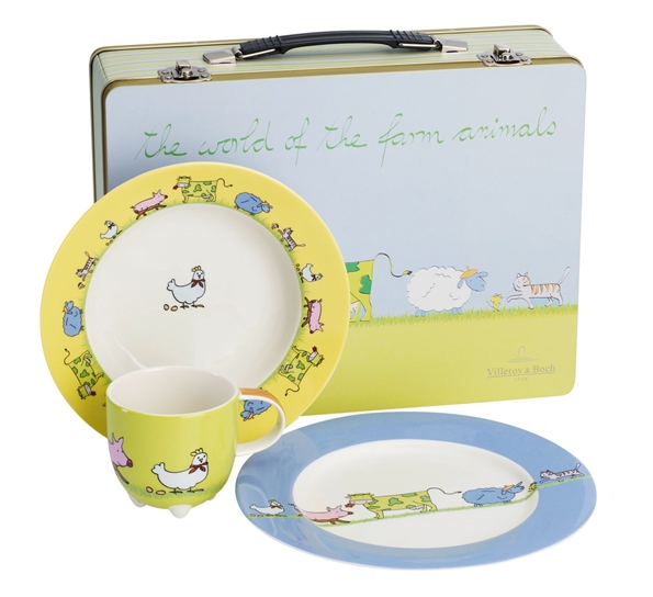 Barneservise 3 deler i koffert fra Villeroy & Boch