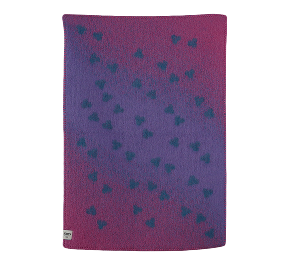 Melvin babypledd lilla rosa 65x100 cm fra Røros Tweed
