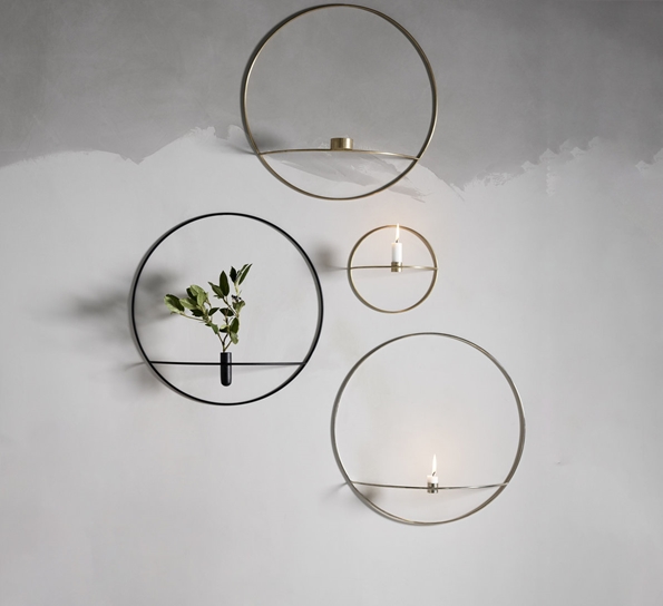 POV circle lysestake sølv liten fra Audo Copenhagen