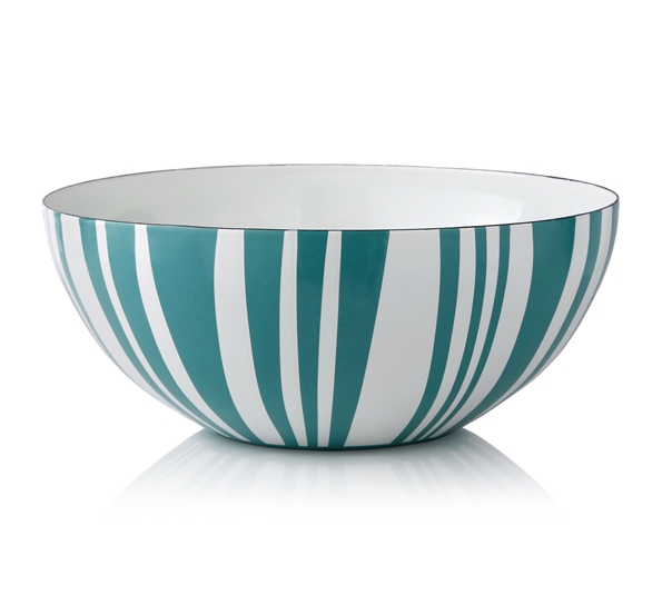 Stripes skål mosegrønn 30cm