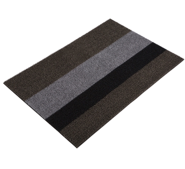 Dørmatte bold stripe sølv sort 46x71 cm fra Chilewich