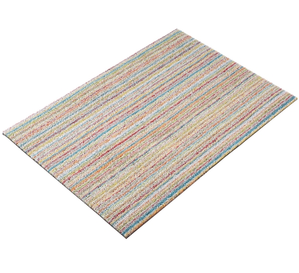 Dørmatte skinny stripe soft multi 46x71 cm fra Chilewich