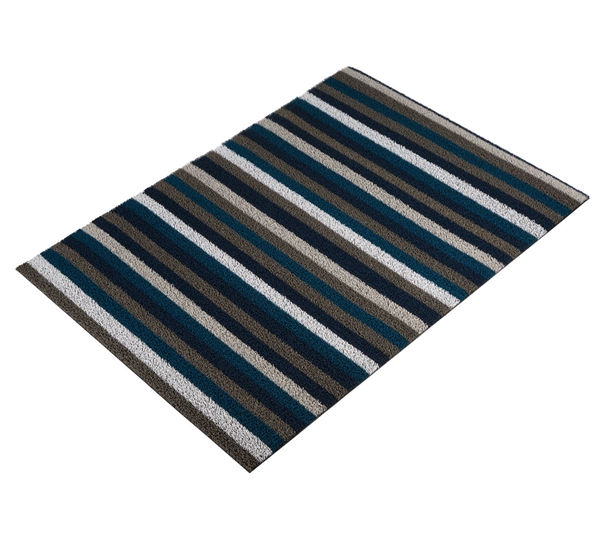 Dørmatte even stripe marine 61x91 cm fra Chilewich