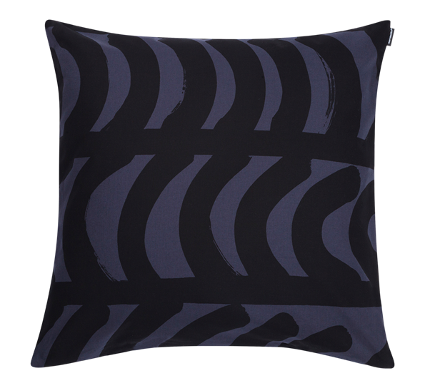 Rautasänky putetrekk 50x50 cm grå sort fra Marimekko