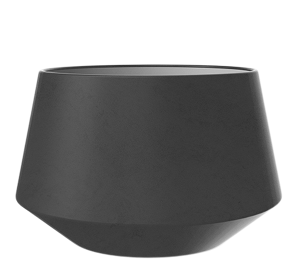 Convex potteskjuler 9,5 cm sort fra Cooee Design
