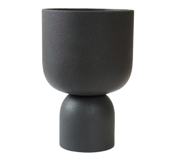 Post krukke sort ø13cm h20cm fra DBKD